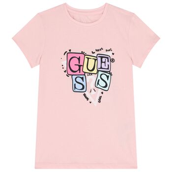 Girls Pink Logo T-Shirt
