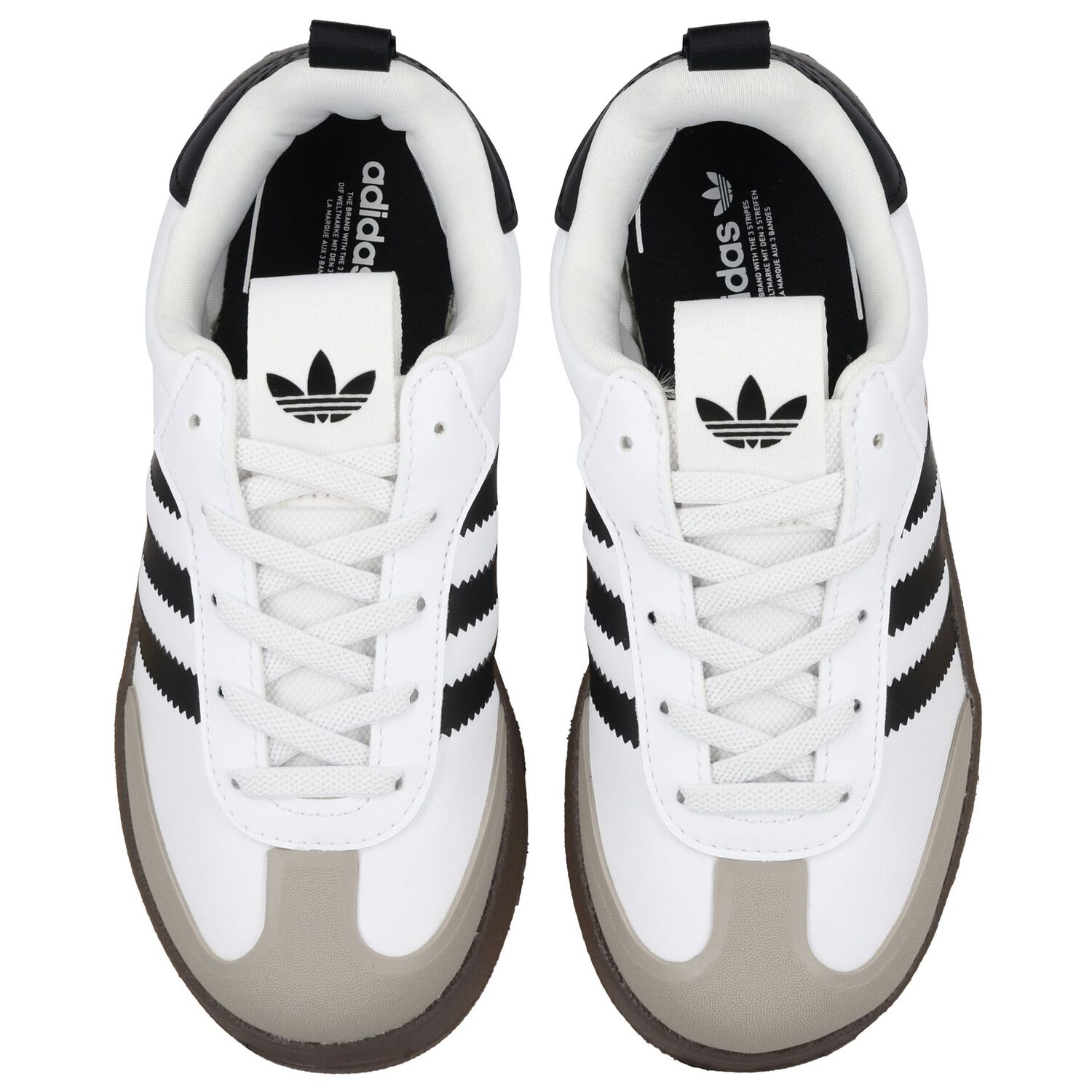 White AdiFom Samba Trainers, 1, hi-res