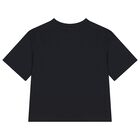 Boys Black Logo T-Shirt, 1, hi-res
