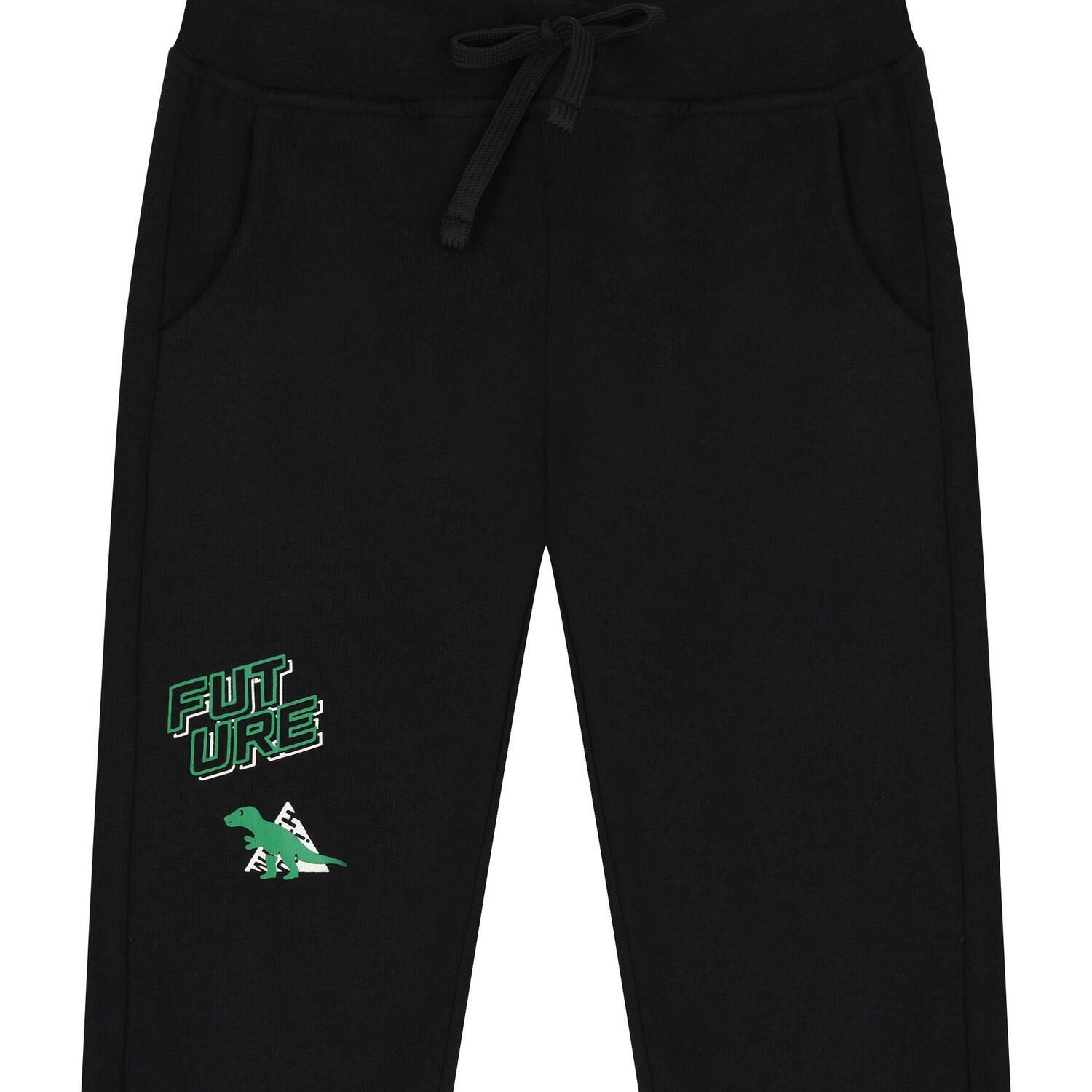 Boys Green & Black Dinosaur Logo Tracksuit, 3, hi-res image number null