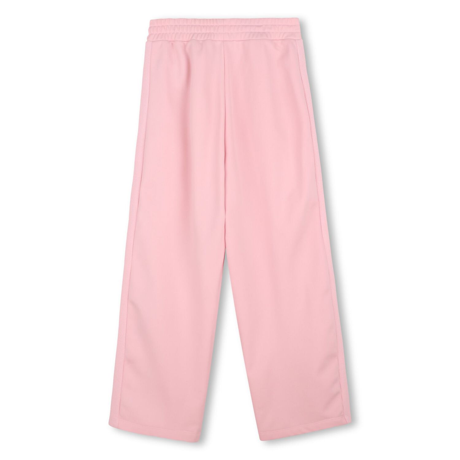 Girls Pink Bokeh Flower Logo Trousers, 1, hi-res