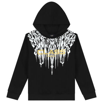 Black & Gold Logo Hooded Top