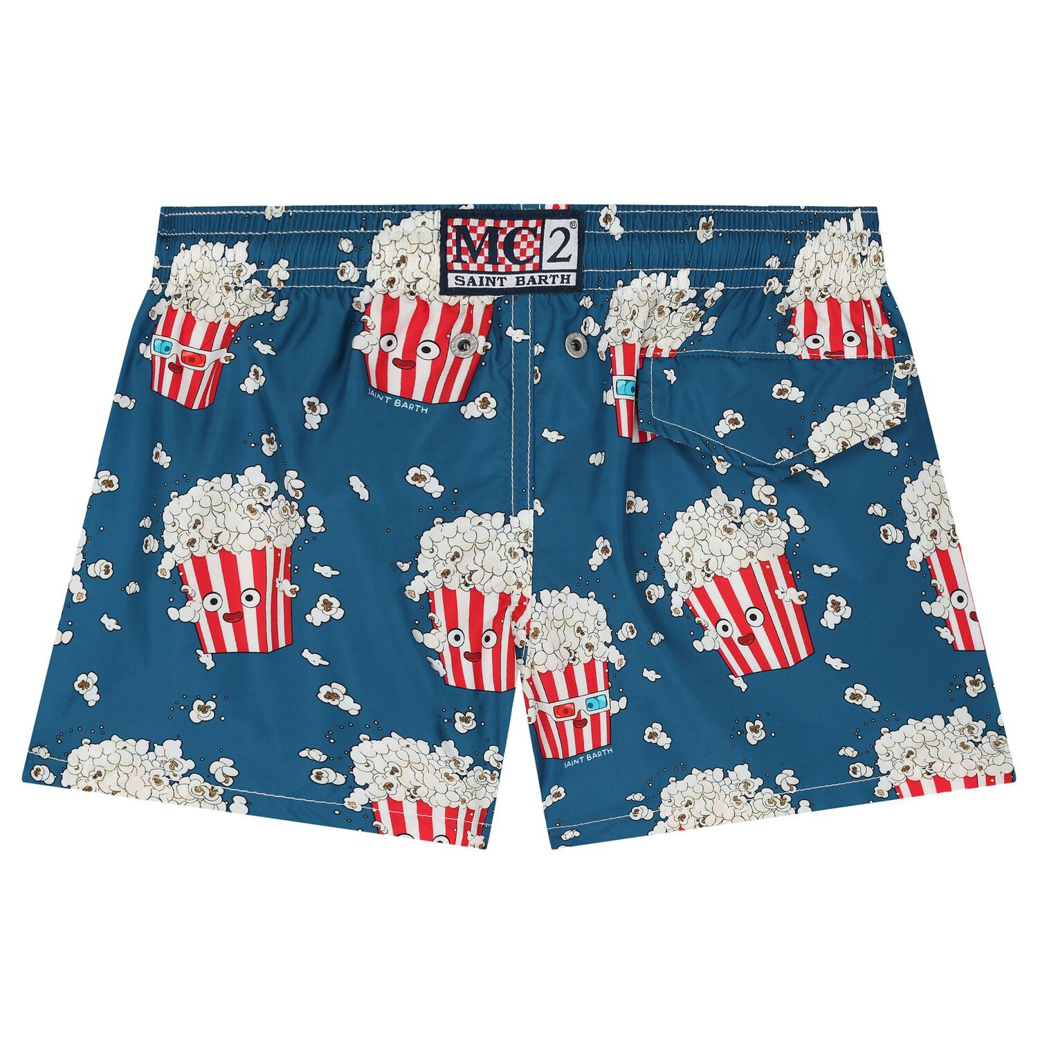 Boys Blue Pop corn Swim Shorts, 1, hi-res image number null