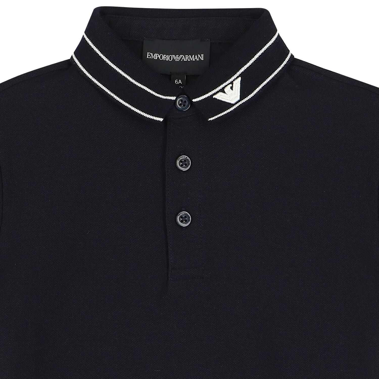 Boys Navy Blue Logo Polo Shirt, 1, hi-res