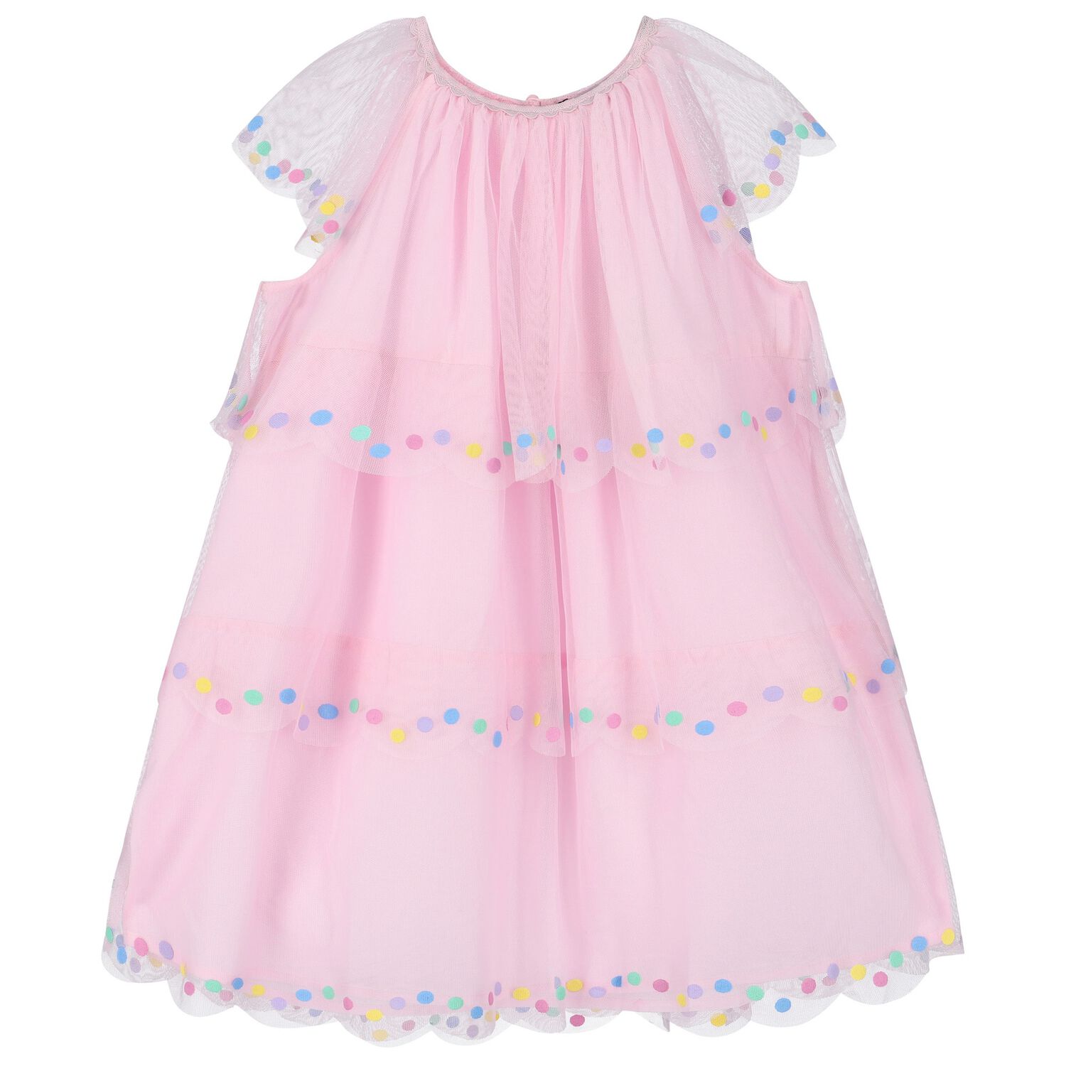 Girls Pink Tulle Dress, 1, hi-res image number null