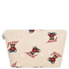 طقم ملابس أطفال بشعار دب تيدي باللونين بيج وأبيض, 4, hi-res