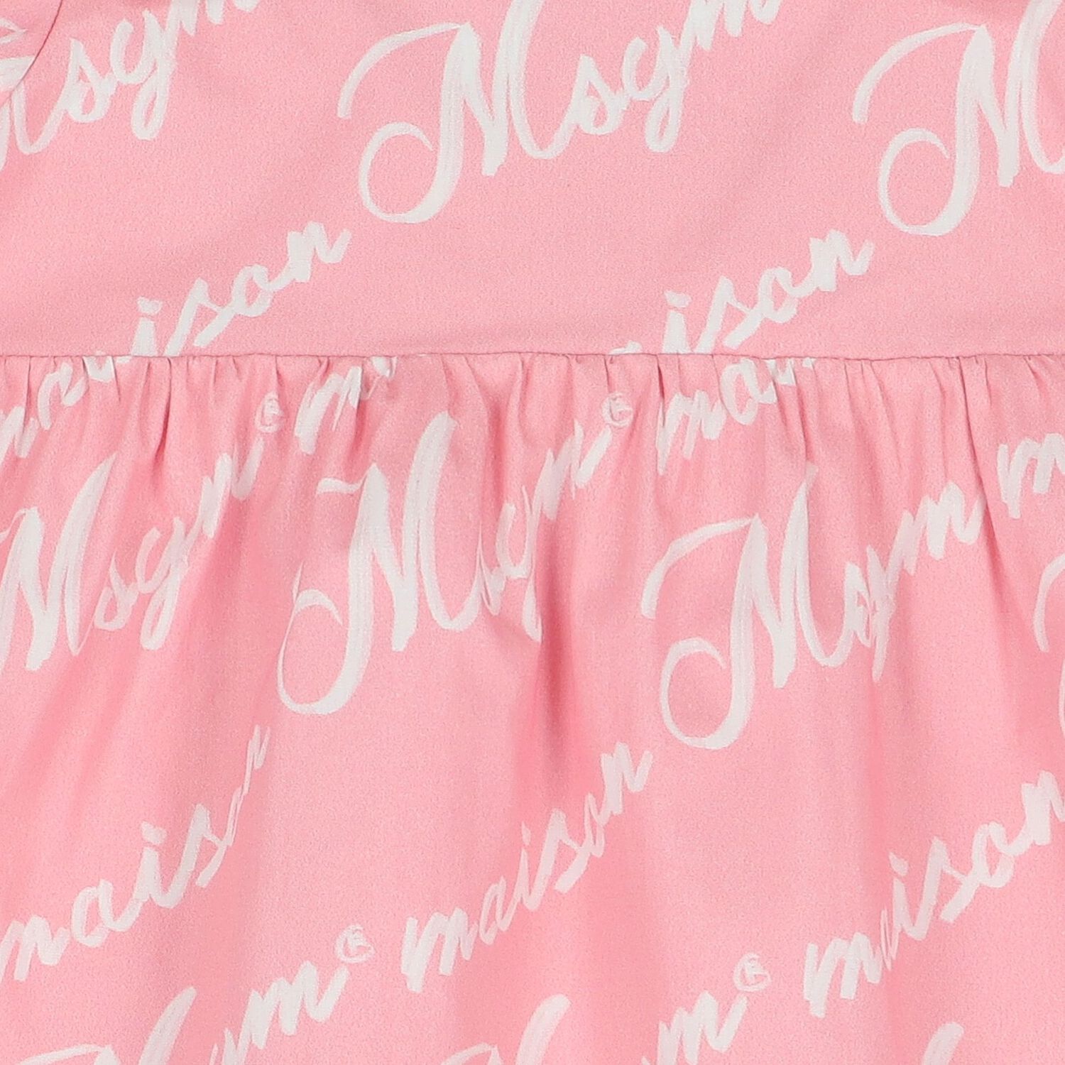 Younger Girls Pink Logo Dress, 1, hi-res