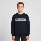 Boys Navy Blue Logo Sweatshirt, 1, hi-res