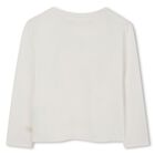 Girls Ivory Horse Long Sleeve Top, 1, hi-res