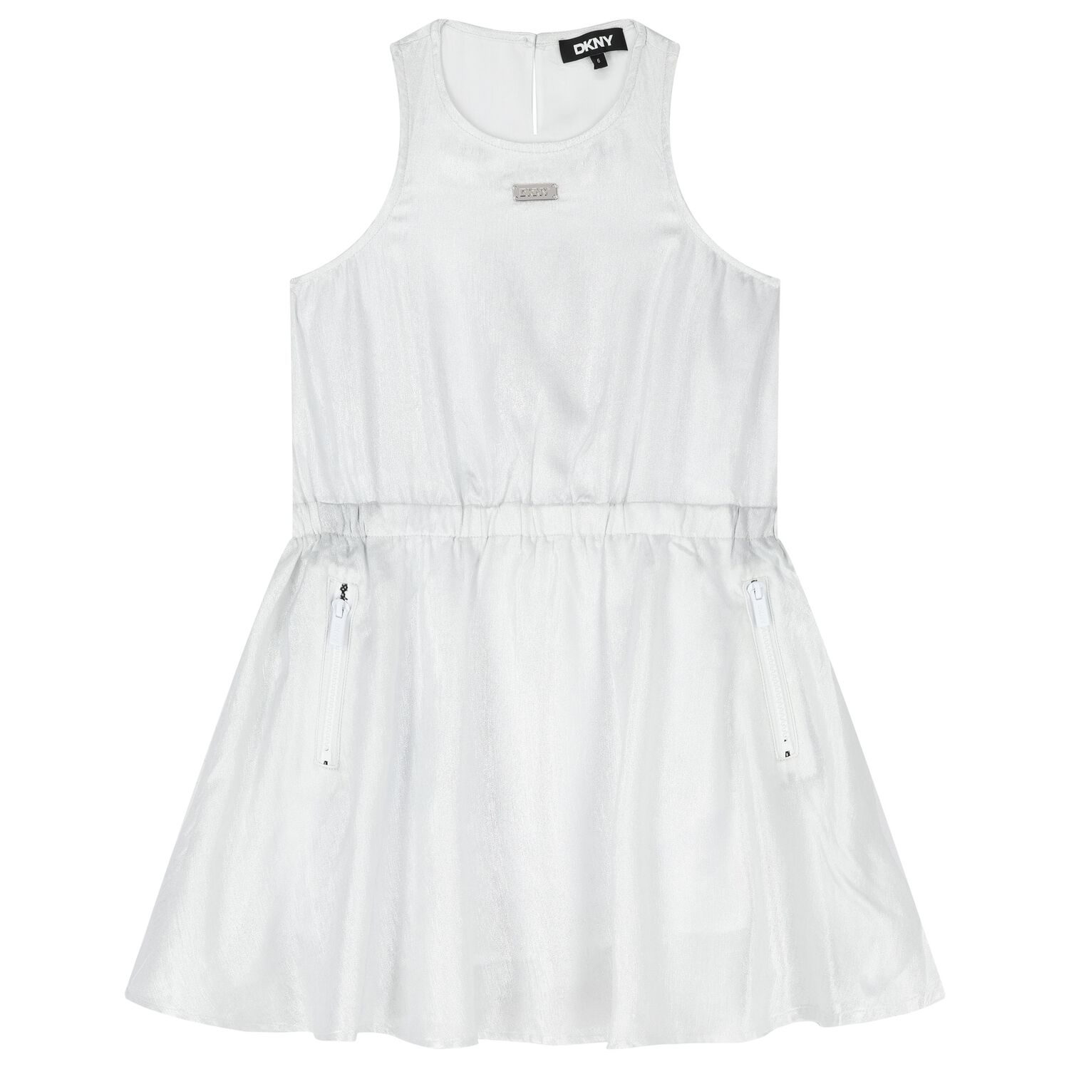 Girls Silver Logo Dress, 1, hi-res image number null