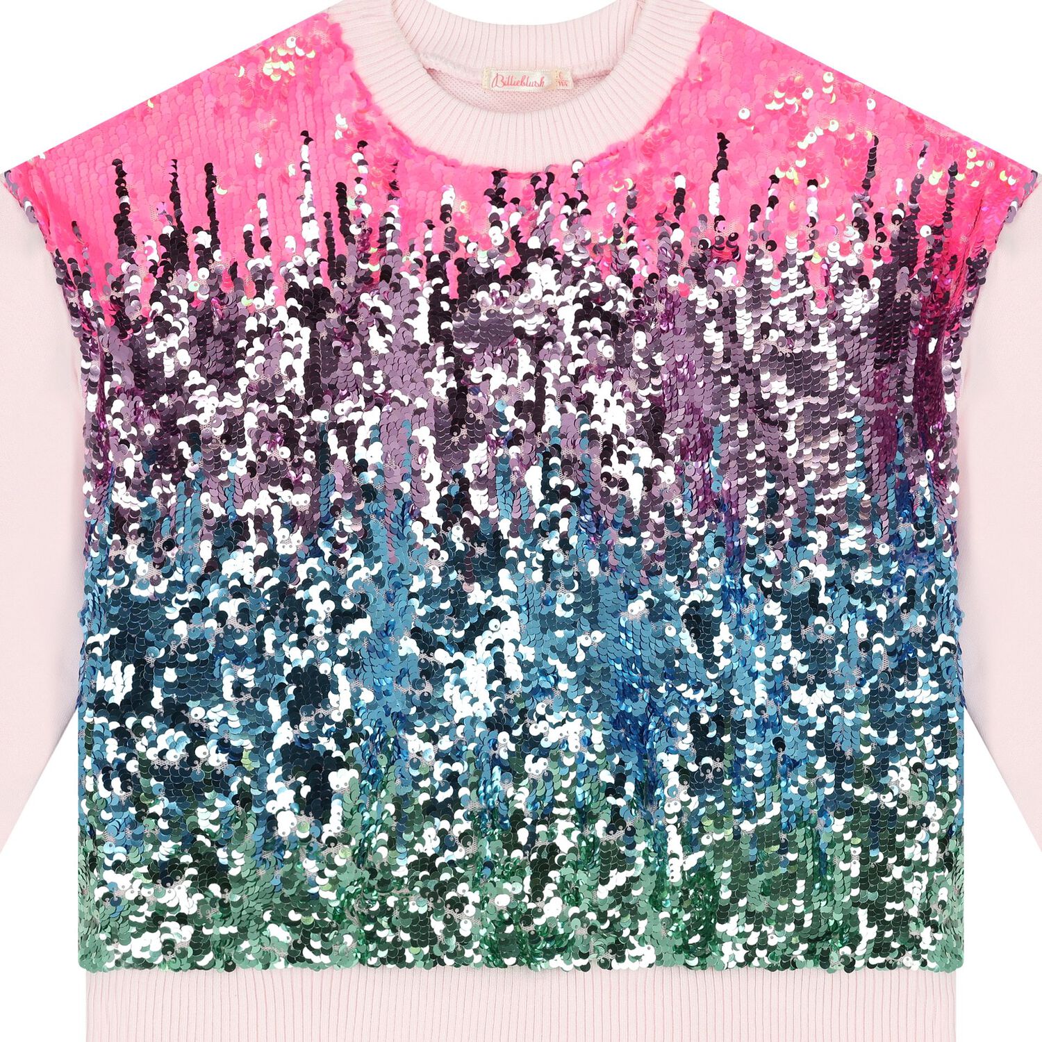 Girls Pink Sequins Sweatshirt, 1, hi-res image number null