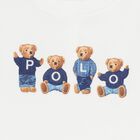 Baby Boys White Polo Bear T-Shirt, 1, hi-res