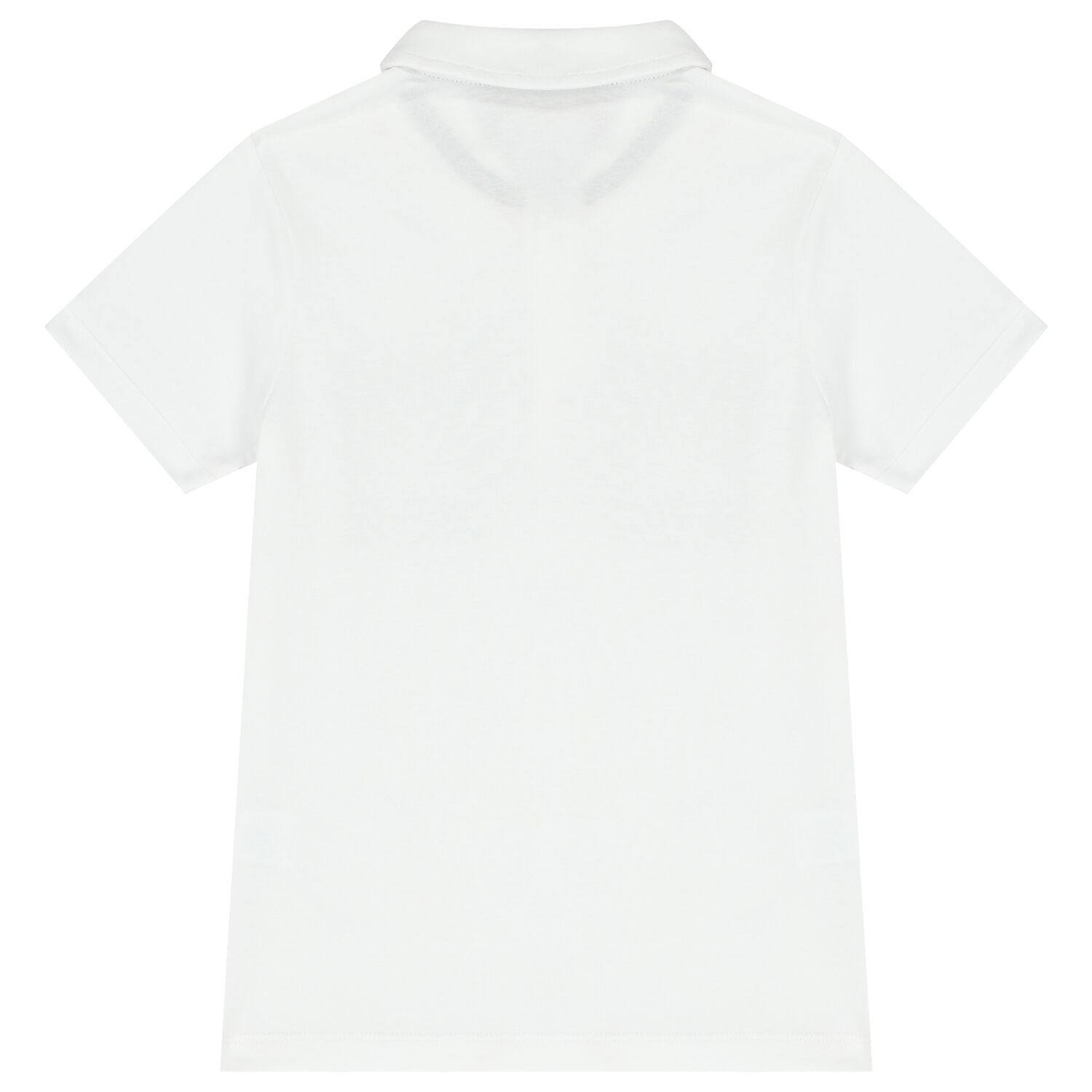 Boys White Logo Polo Shirt, 1, hi-res