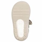 حذاء جلد باللون البيج والذهبي للبنات, 1, hi-res