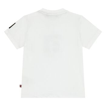 Younger Boys White Logo T-Shirt
