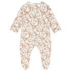 White & Gold Babygrow, 1, hi-res