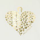 Baby Girls Ivory Heart Logo Blanket, 1, hi-res
