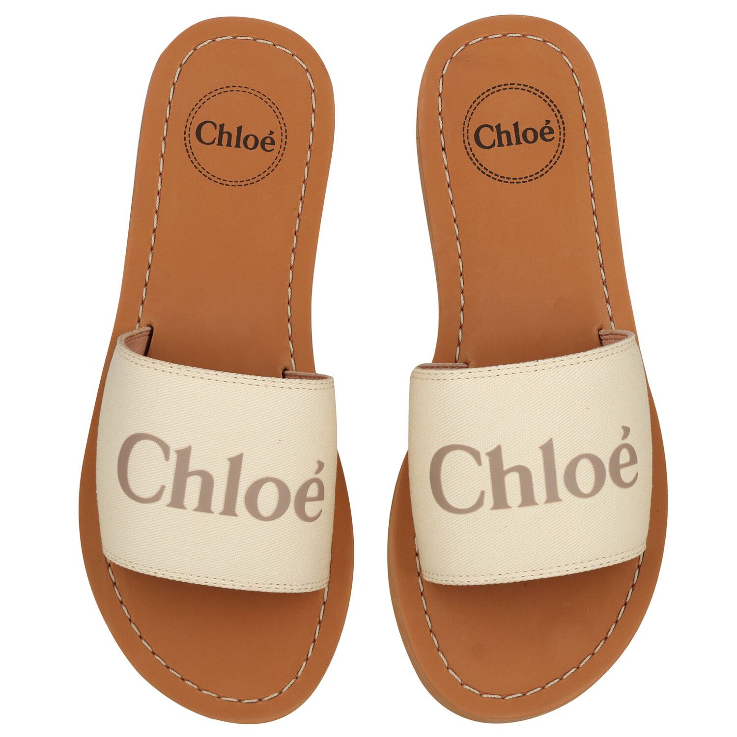 سلايدر بنات بشعار مني مي باللون العاجي و البيج , 1, hi-res