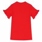 Girls Red Logo Dress, 2, hi-res
