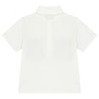 Baby Boys Ivory Logo Polo Shirt, 1, hi-res