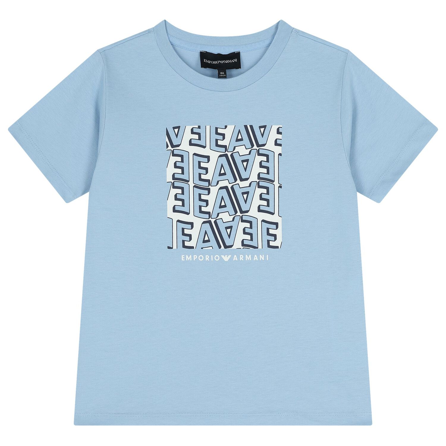 تيشيرت اولاد باللون الازرق والابيض ( 2 قطعه ) , 2, hi-res