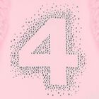 Girls Pink 4rd Birthday T-Shirt, 3, hi-res