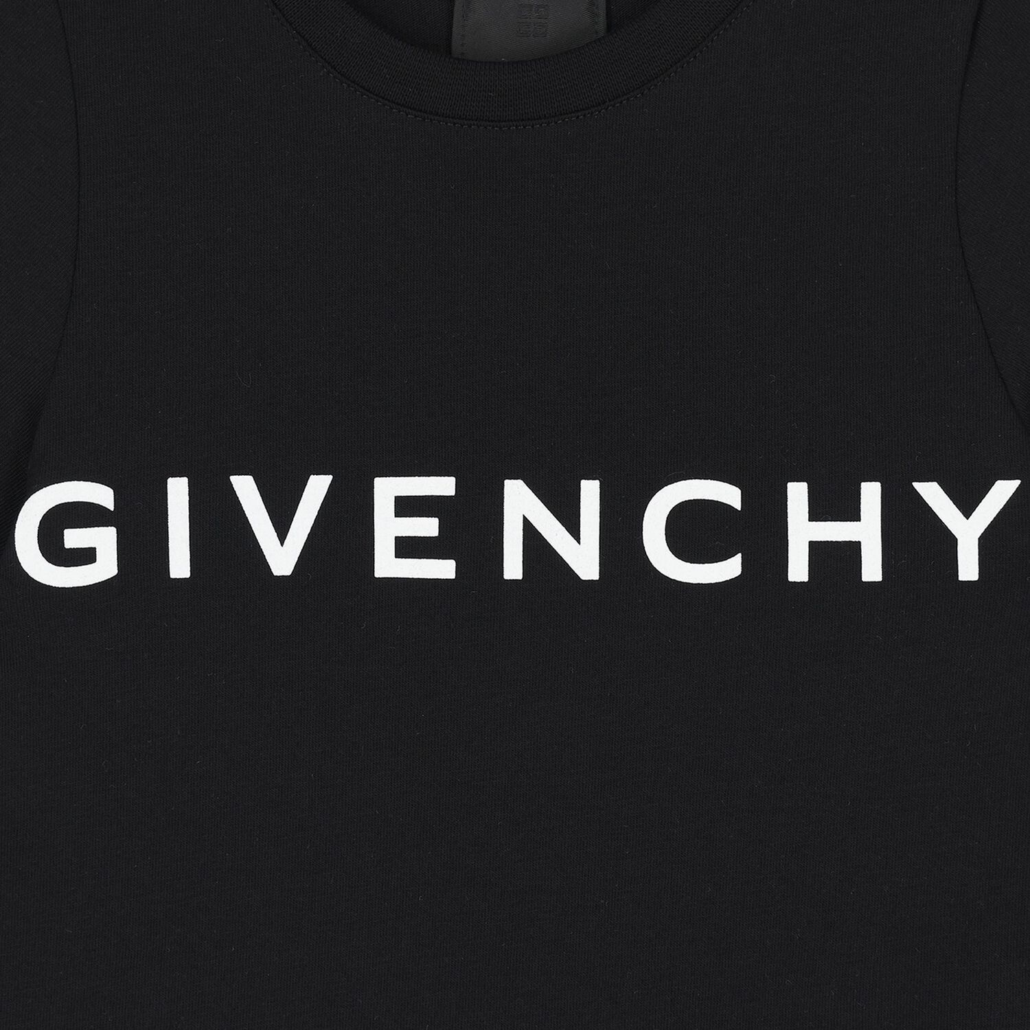 تيشيرت اولاد بالشعار باللون الاسود , 1, hi-res