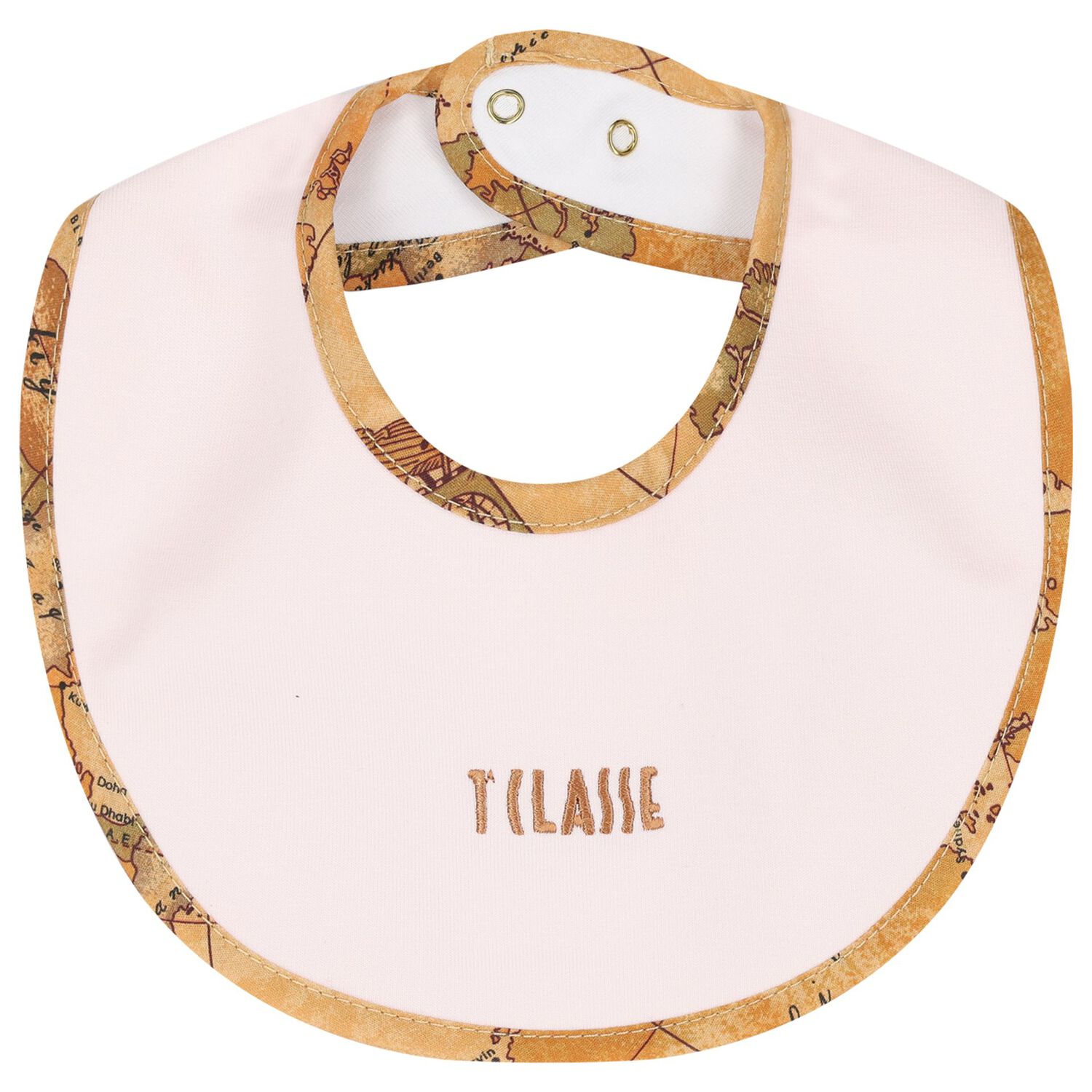 طقم هدية مدس للبنات بطبعة الخريطة باللون الأبيض و الوردى, 1, hi-res