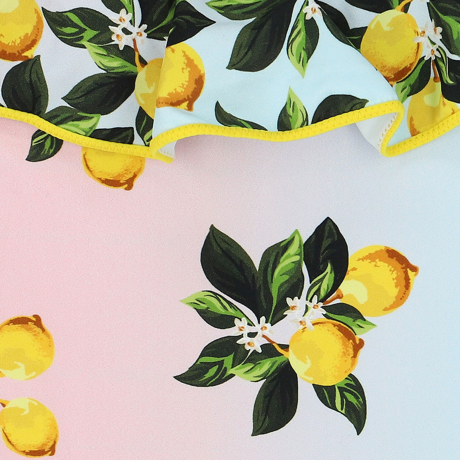 مايوه ليموني باللونين الوردي والأزرق , 1, hi-res image number null