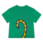 Younger Boys Green Tiger Logo Shorts Set, 1, hi-res
