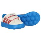 Boys Boys Ivory & Blue Marvel Grand Court Trainers, 1, hi-res