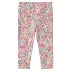 Younger Girls Multi-Coloured Floral Leggings, 1, hi-res