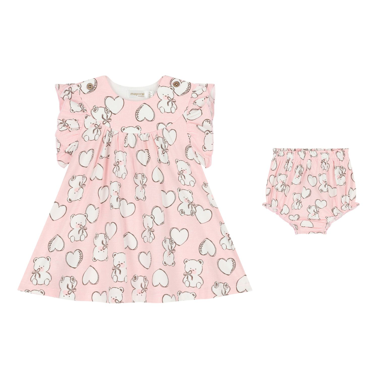 Baby Girls Floral Dress Set, 1, hi-res