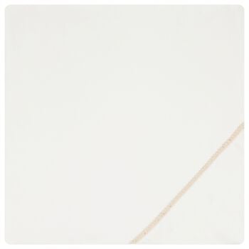 Baby Girls Ivory Velour Blanket