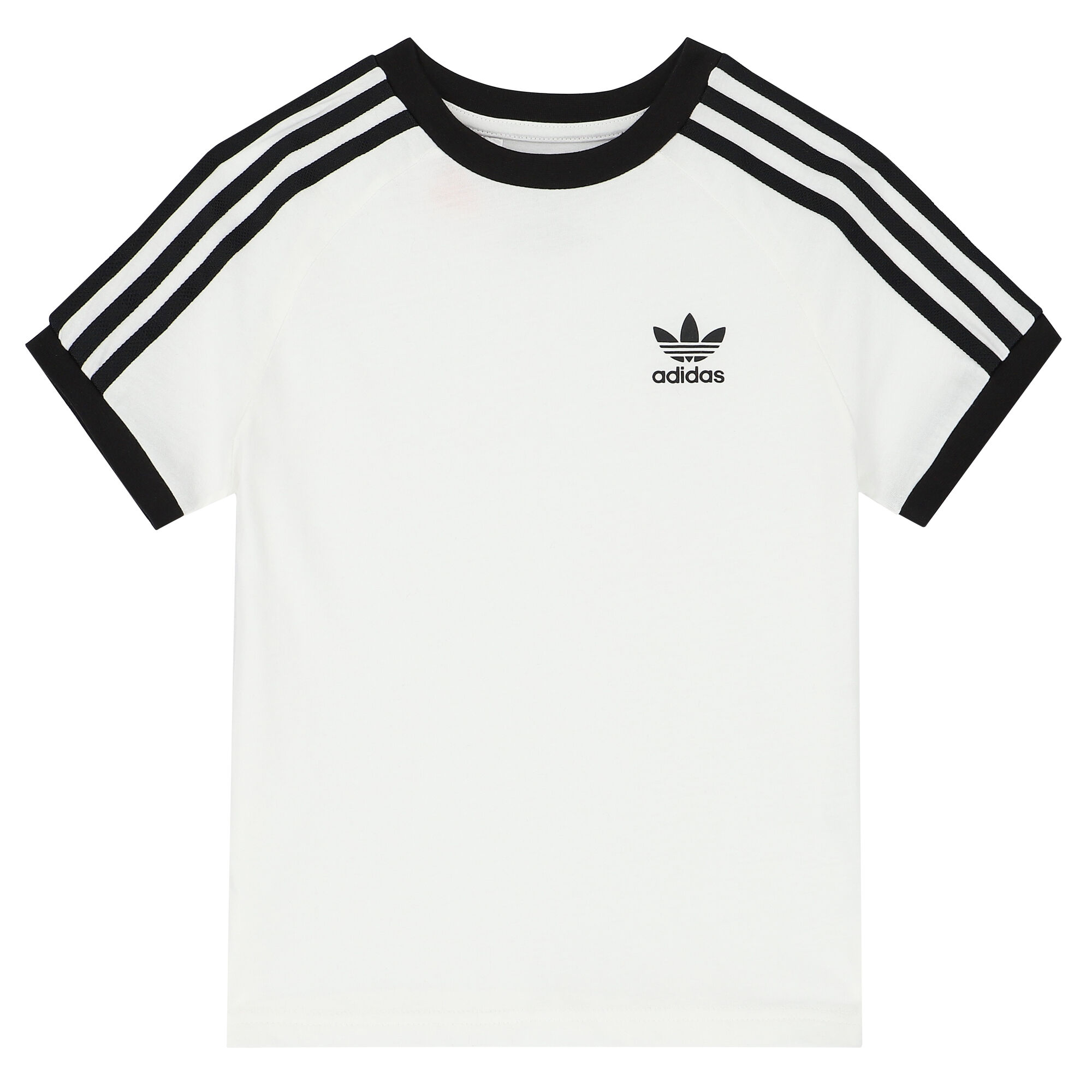 adidas Originals Boys White Logo T Shirt Junior Couture QA