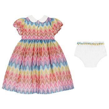 Younger Multi-Coloured Zig Zag Dress Set