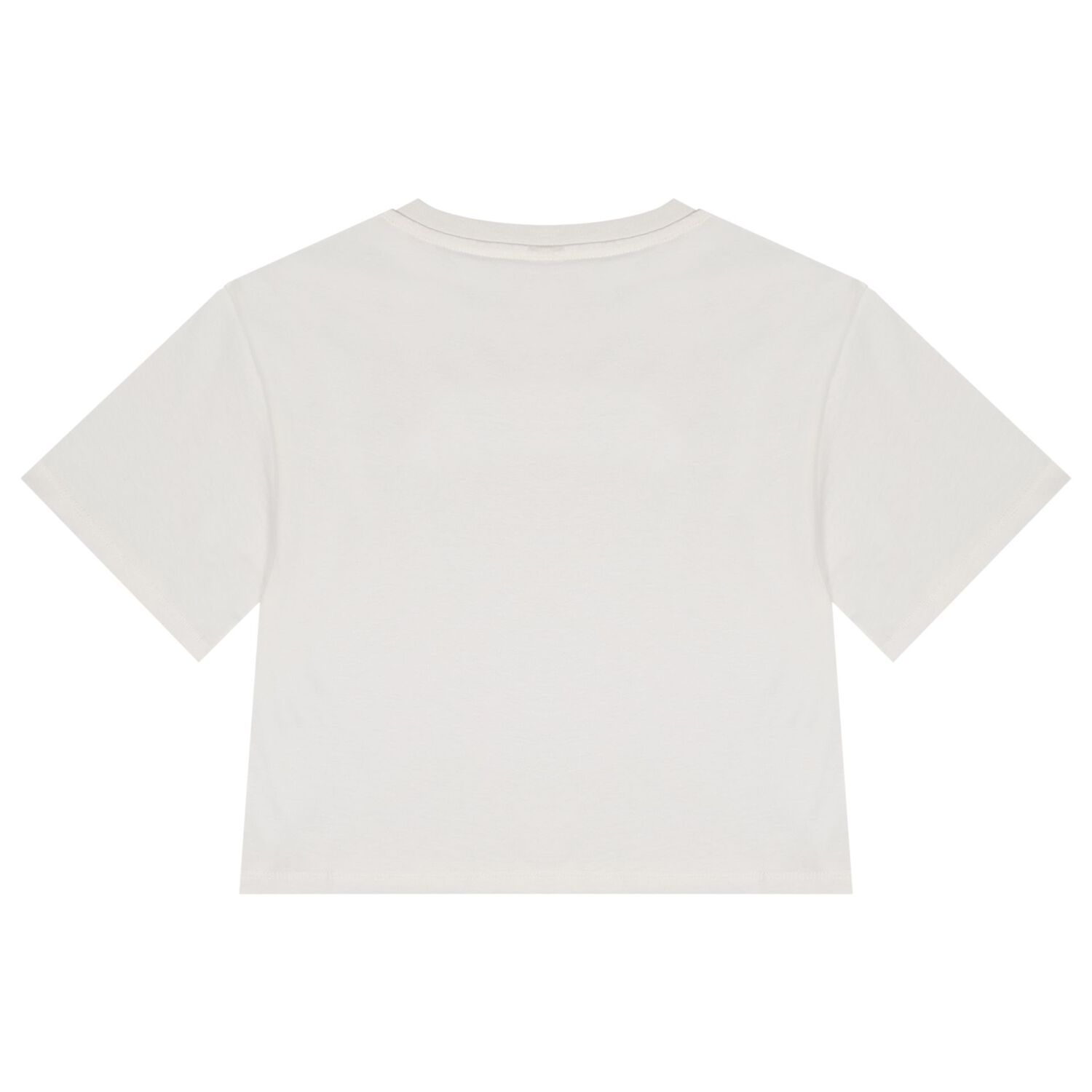 Girls White Logo T-Shirt, 1, hi-res