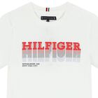 Boys White Logo T-Shirt, 1, hi-res