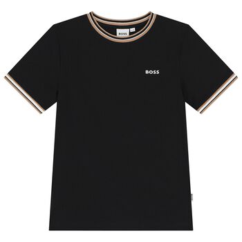 Boys Black Logo T-Shirt