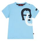 Younger Boys Blue Logo T-Shirt, 2, hi-res