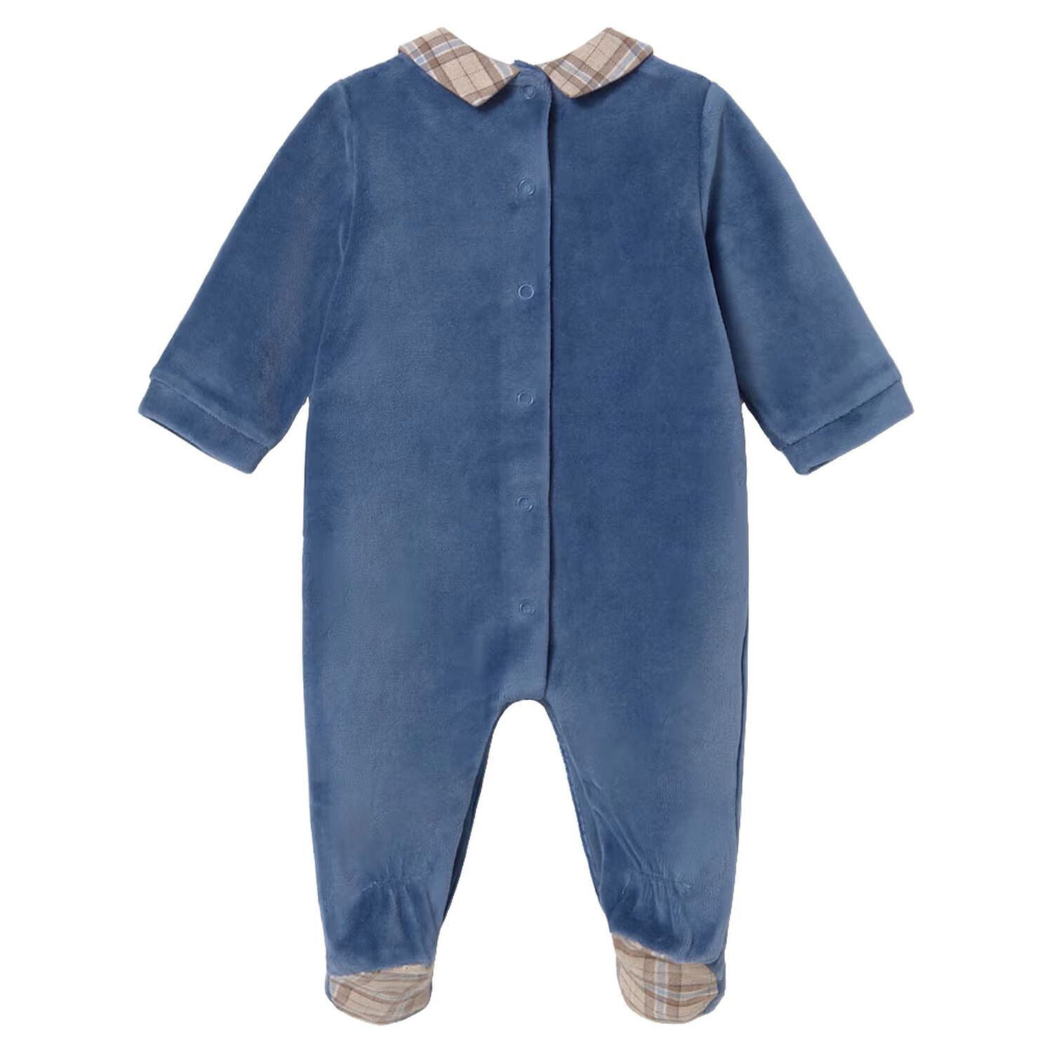 Baby Boys Blue Babygrow, 1, hi-res