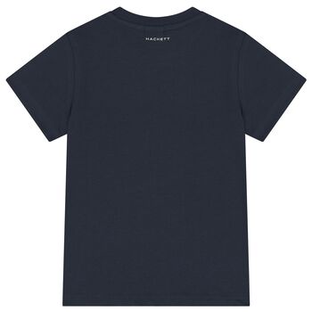 Boys Navy Blue Logo T-Shirt