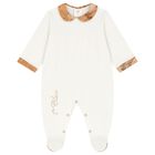 Ivory & Beige Geo Map Babygrow Gift Set, 4, hi-res