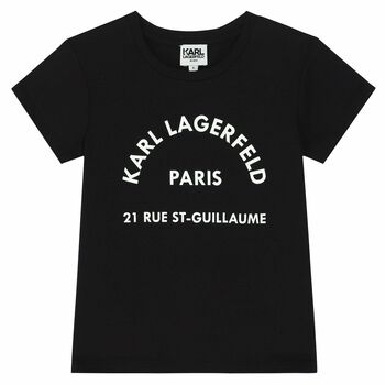 Girls Black Logo T-Shirt