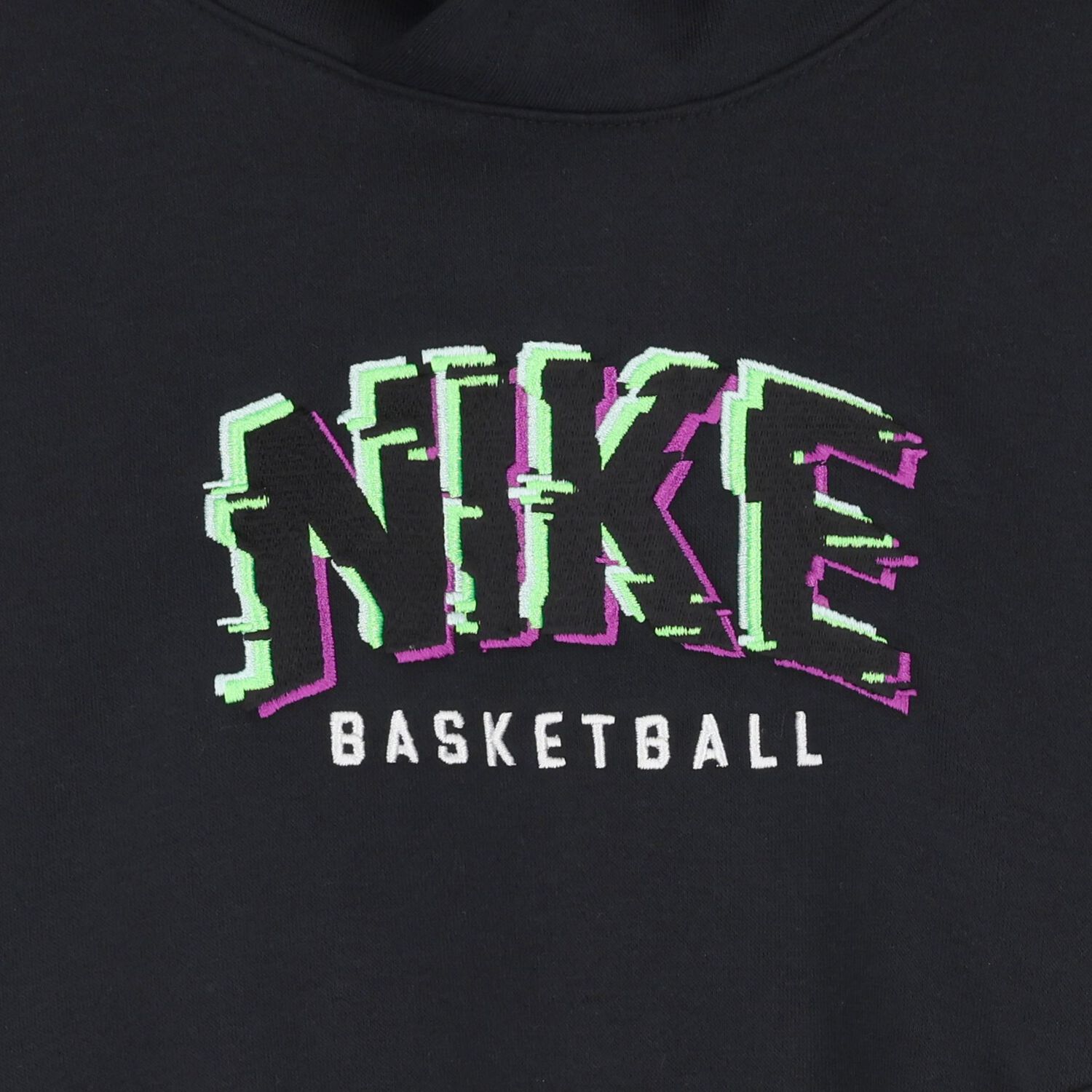 توب هودي بالشعار باللون الأسود والأخضر, 1, hi-res