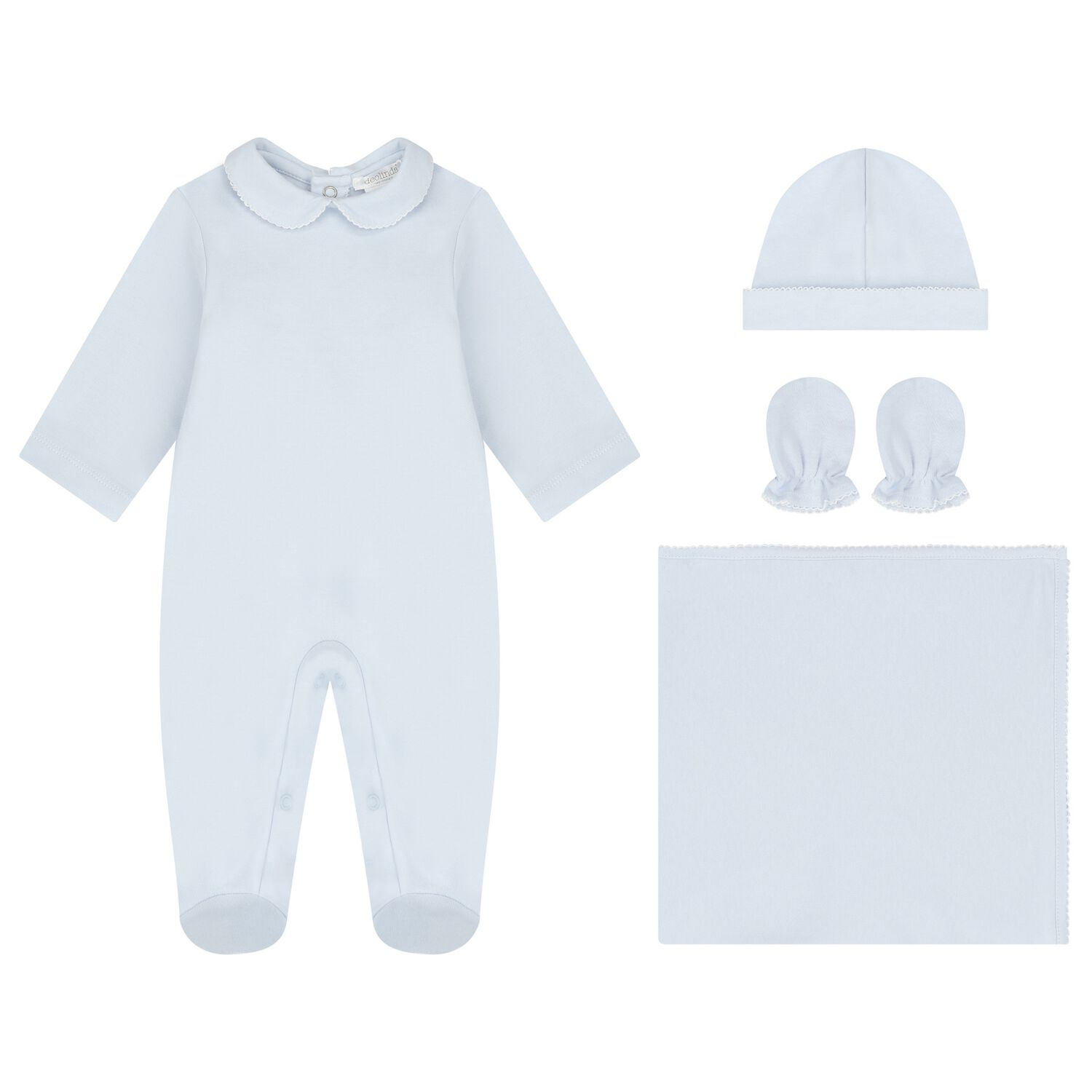 Baby Boys Blue Babygrow Gift Set, 1, hi-res