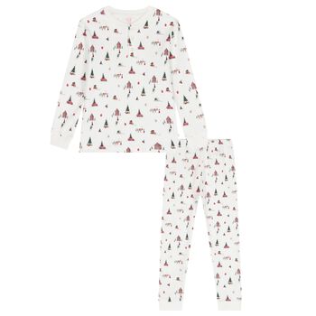 Boys Ivory Christmas Tree Pyjamas 