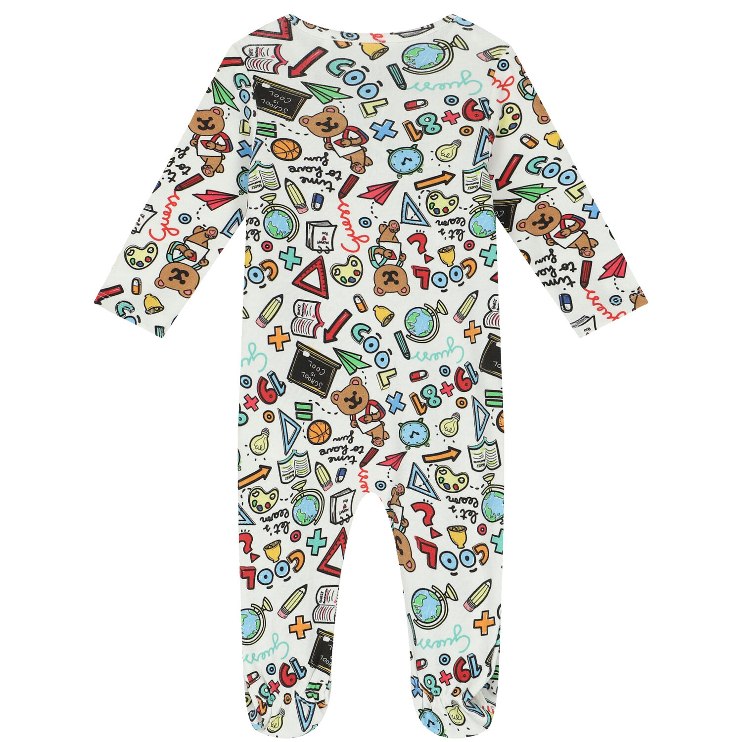 أفرول أولاد بشعار تيدى باللون الابيض, 1, hi-res