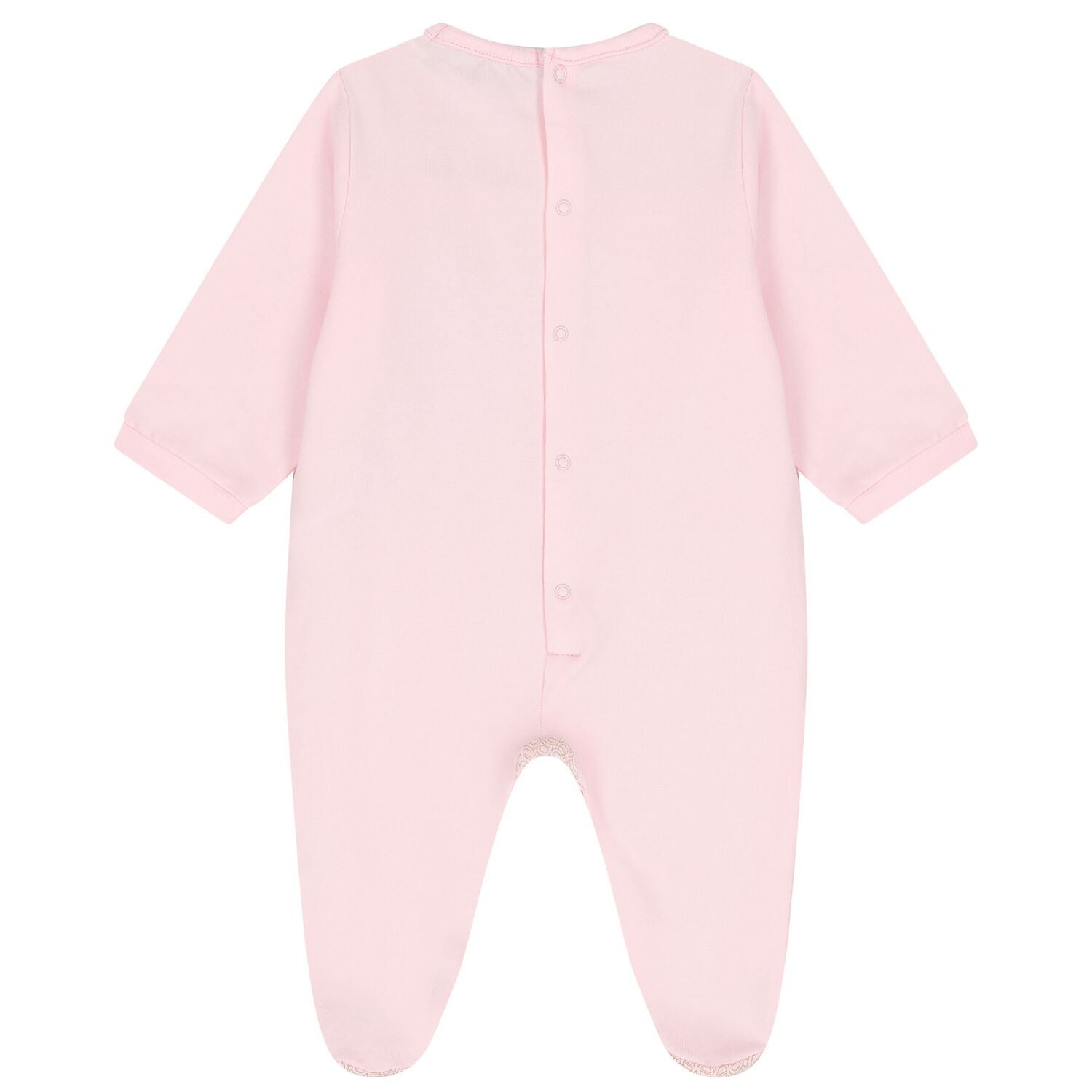 Baby Girls Pink & Gold Logo Babygrow Gift Set , 3, hi-res