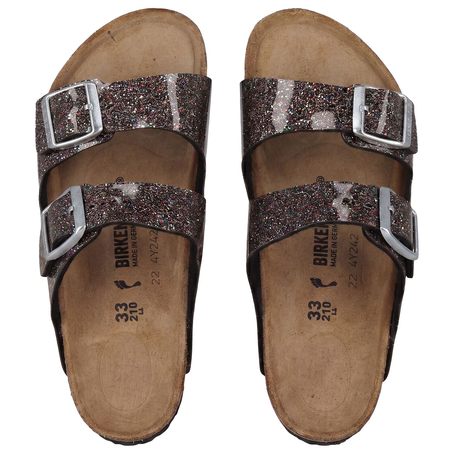 Girls Multi-Coloured Arizona Sparkle Sandals, 1, hi-res